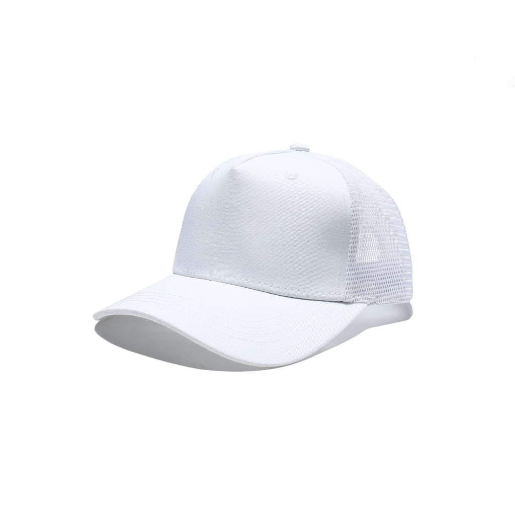 Trucker baseball cap mesh net close up 14 colours cotton UK Hopoye
