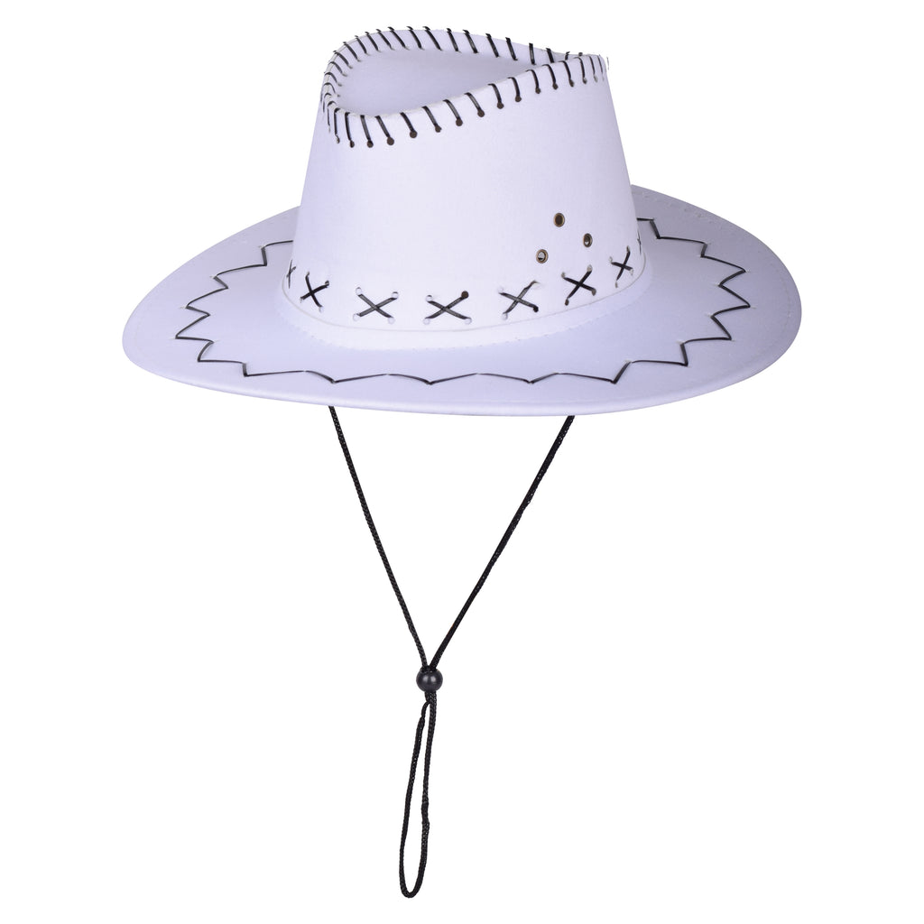 Cowboy stitch hat side view western adjustable 58-59cm UK