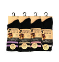 Women's black cushioned sports socks breathable multipack UK 4-7 Hopoye