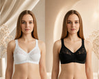 Hopoye women's soft lace full cup bra, wireless and non-padded, photo 6