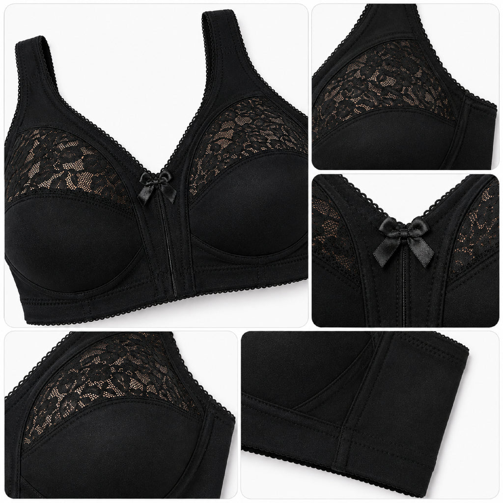 Hopoye women's non-wired lace bra, soft full cup shape, photo 11