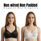 Hopoye women's soft lace full cup bra without underwire, photo 13