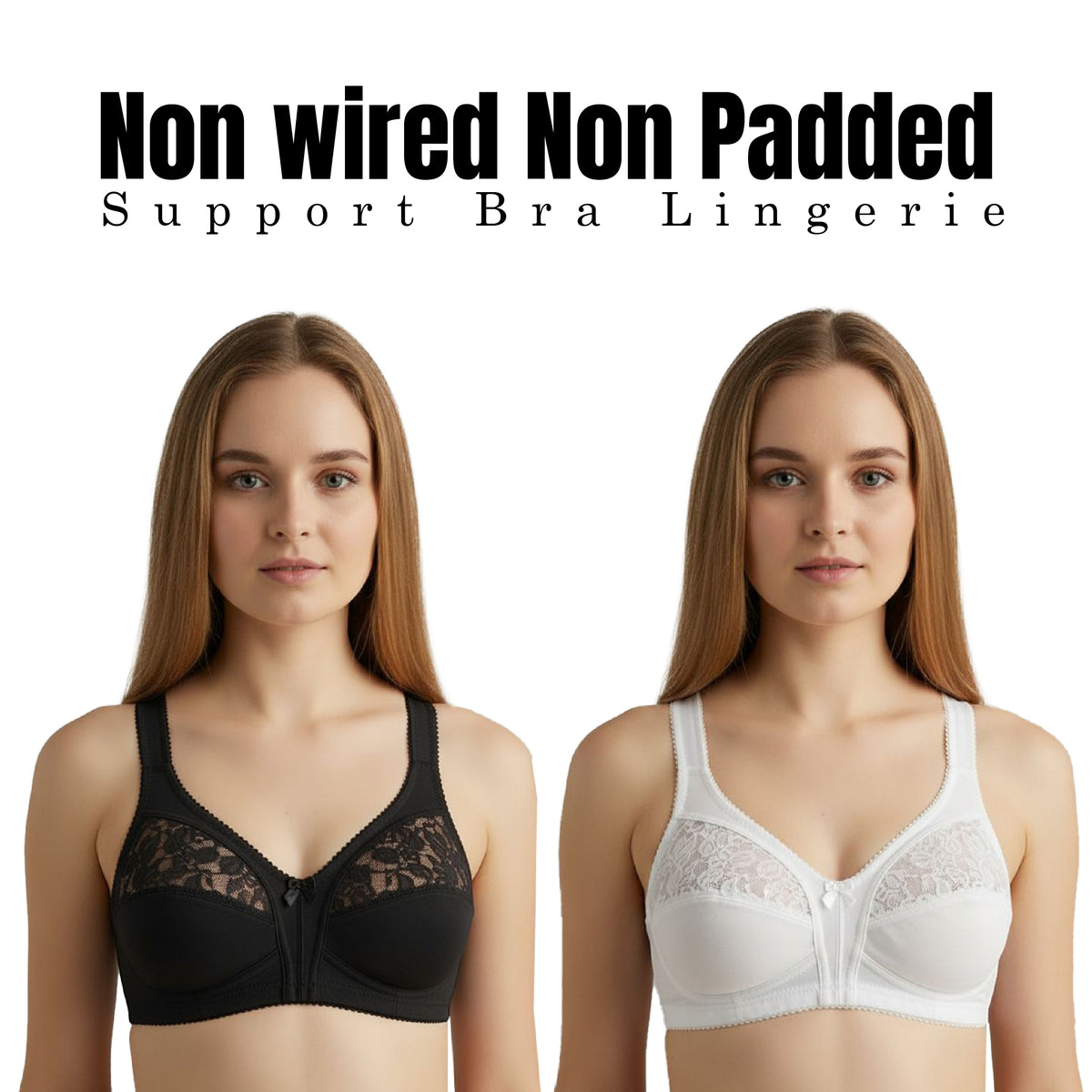 Hopoye women's soft lace full cup bra without underwire, photo 13
