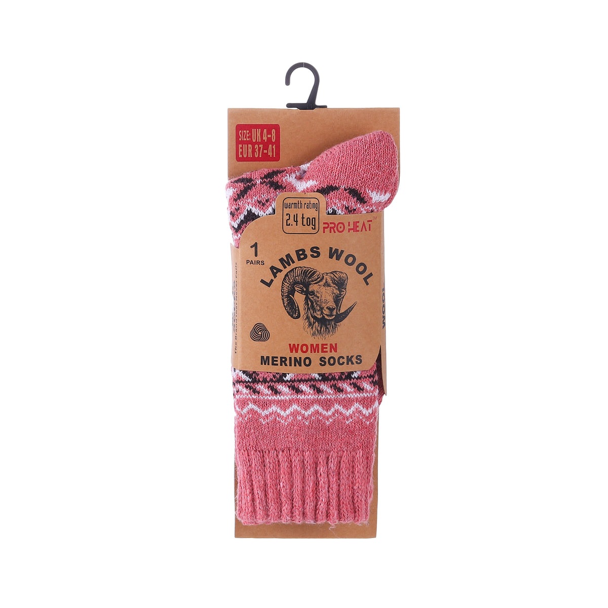 Women's Nordic style merino wool blend socks from Hopoye, image 3
