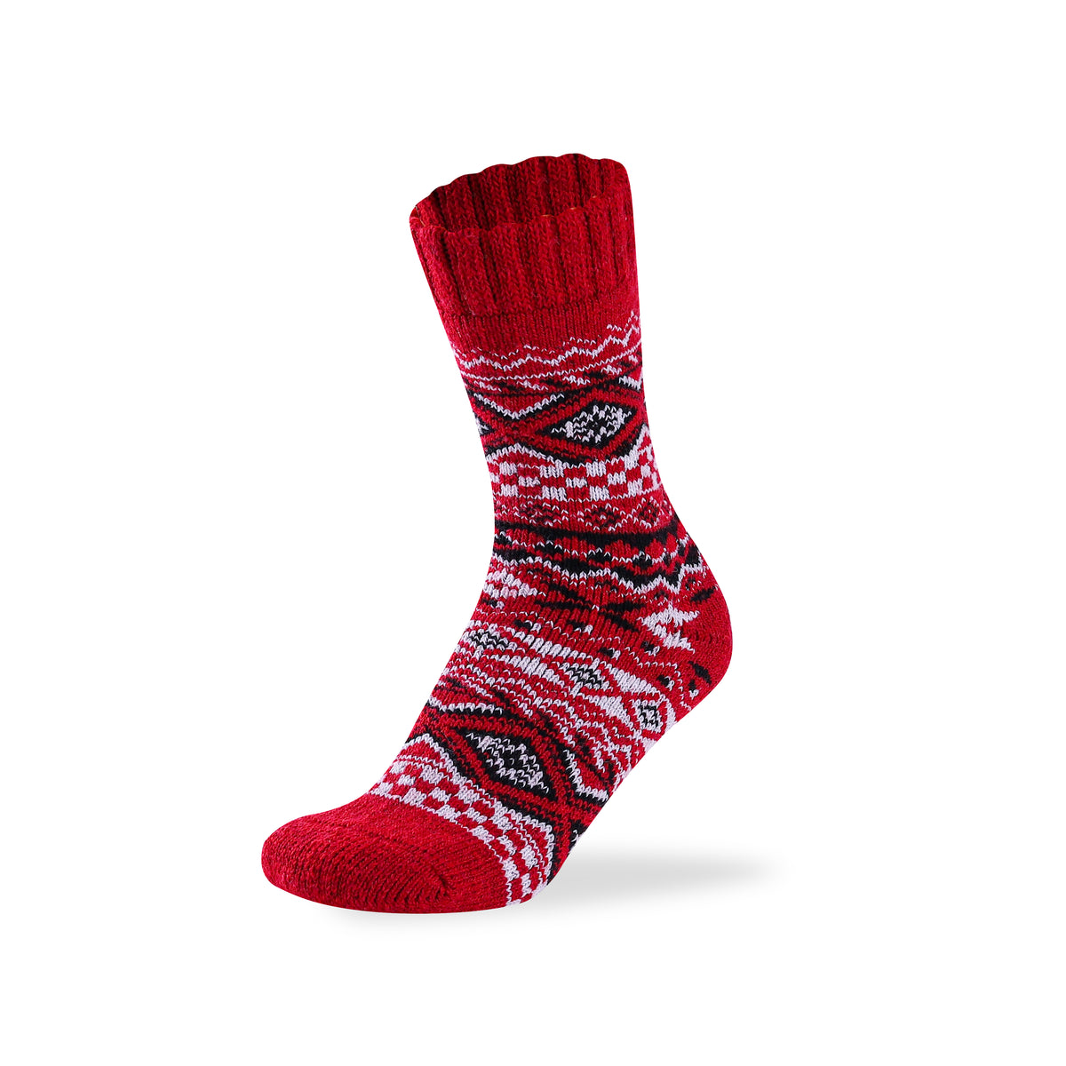 Women's Nordic style merino wool blend socks from Hopoye, image 12