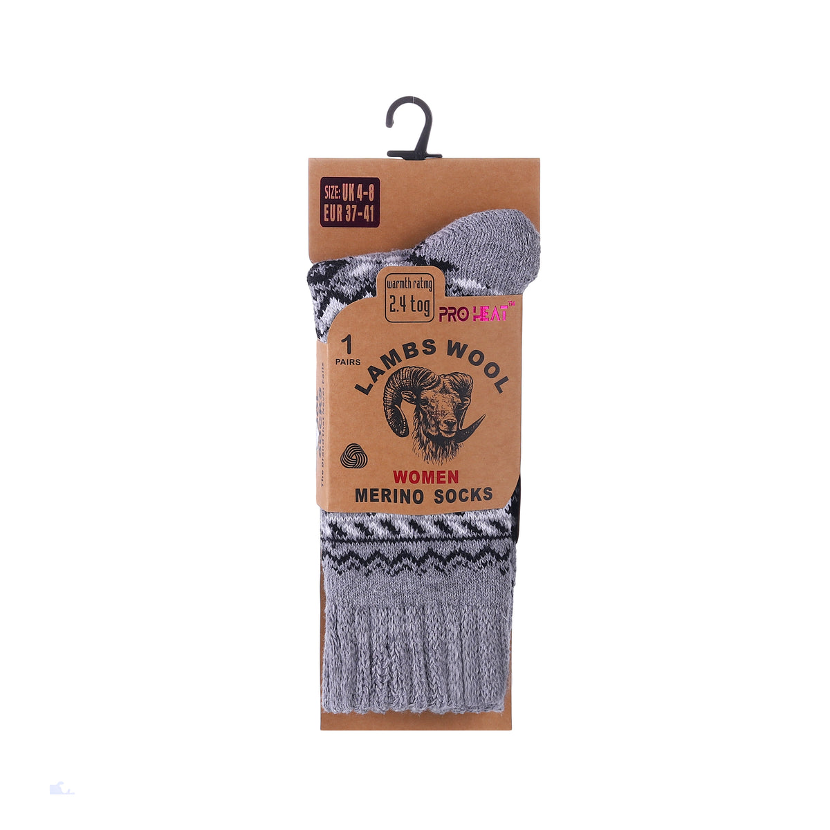 Women's Nordic style merino wool blend socks from Hopoye, image 5