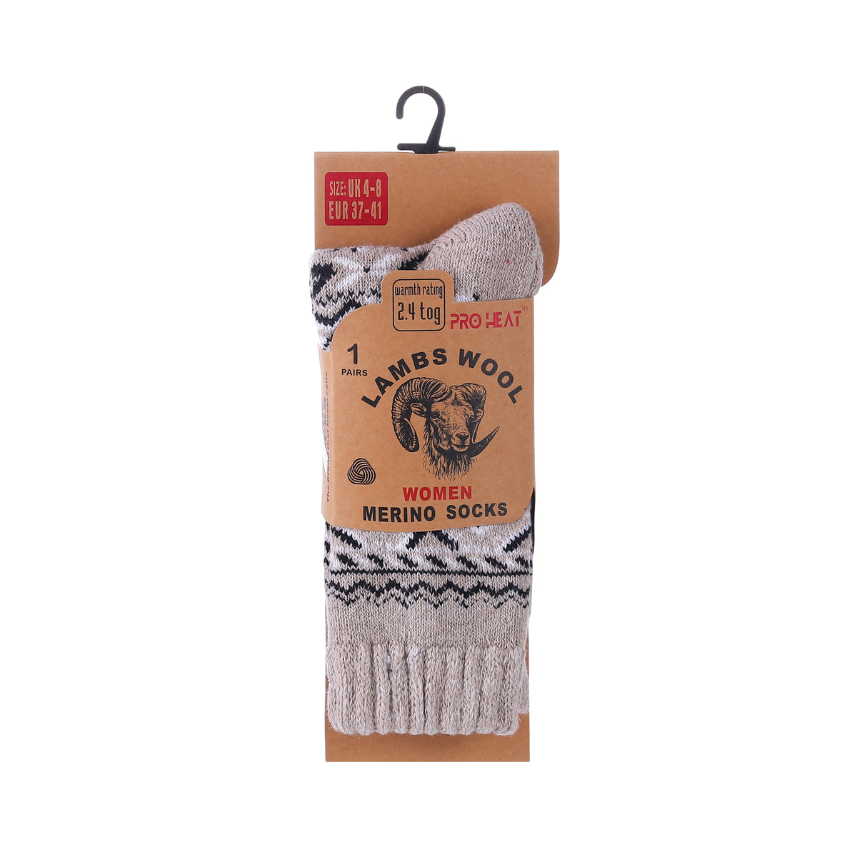 Women's Nordic style merino wool blend socks from Hopoye, image 6