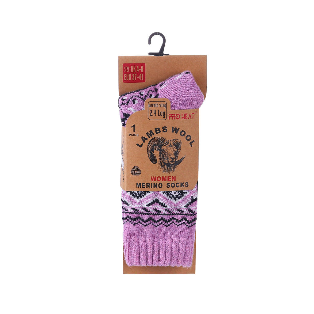 Women's Nordic style merino wool blend socks from Hopoye, image 7