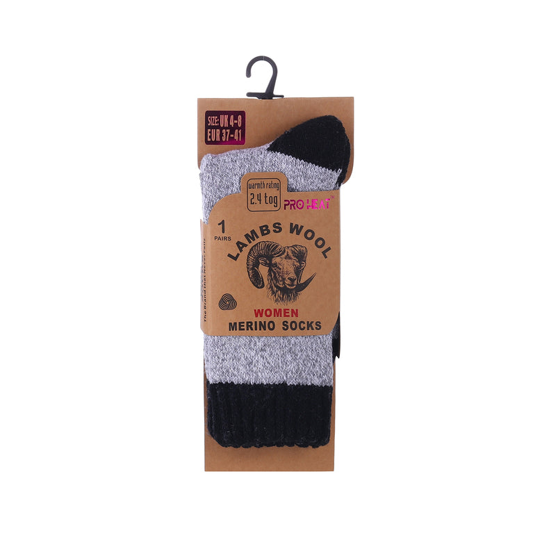 Women's two tone merino wool blend socks from Hopoye, image 10
