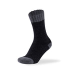 Women's two tone merino wool blend socks from Hopoye, image 2