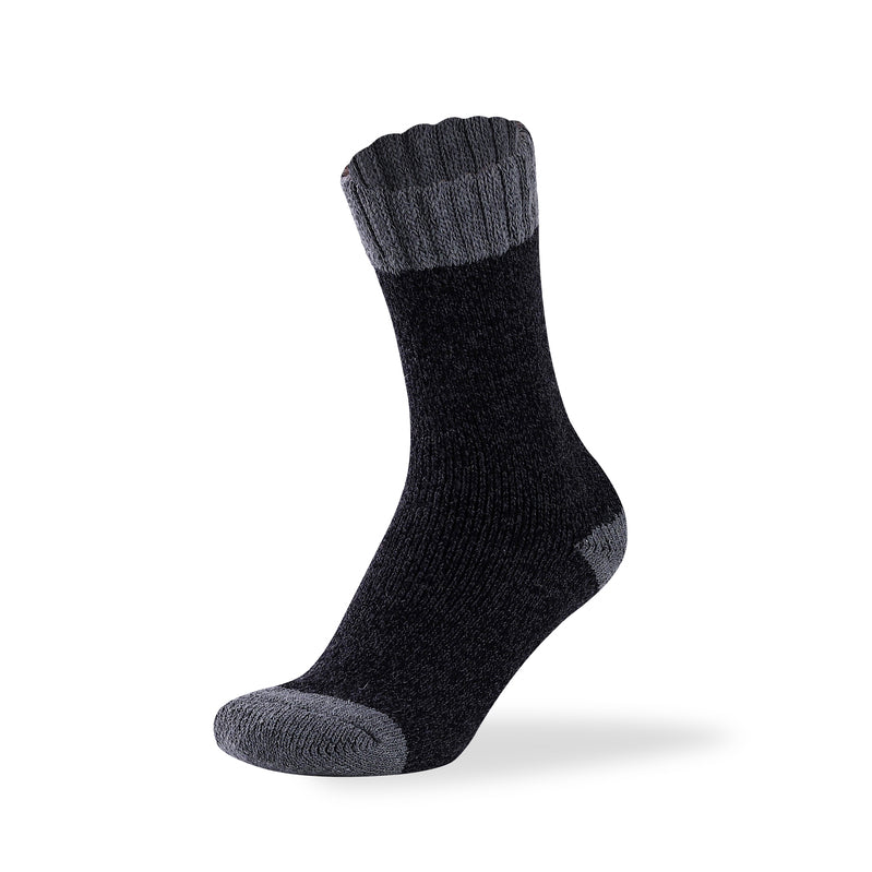 Women's two tone merino wool blend socks from Hopoye, image 2
