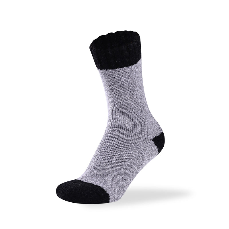 Women's two tone merino wool blend socks from Hopoye, image 4