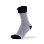 Women's two tone merino wool blend socks from Hopoye, image 4
