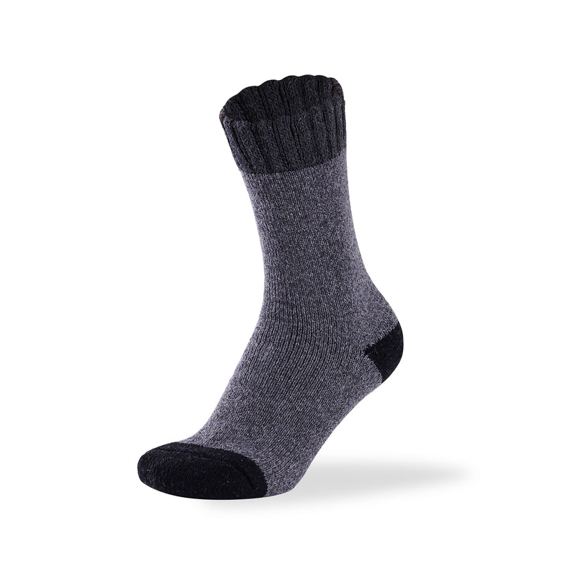 Women's two tone merino wool blend socks from Hopoye, image 5