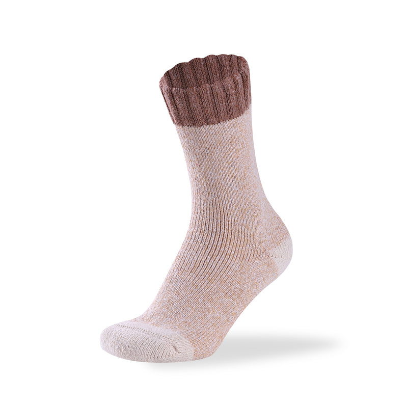 Women's two tone merino wool blend socks from Hopoye, image 7