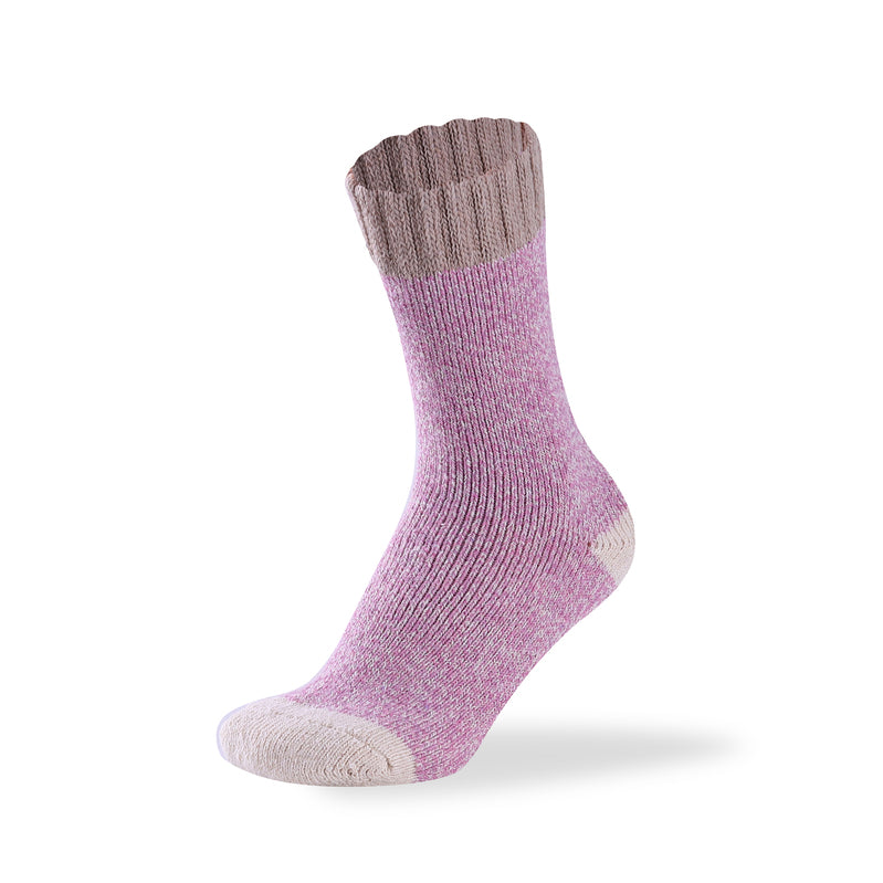 Women's two tone merino wool blend socks from Hopoye, image 8
