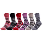 Women's Nordic style merino wool blend socks from Hopoye, main product image