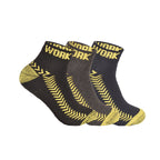 Premium work socks men breathable heavy duty cotton UK 3 6 9 12 pairs