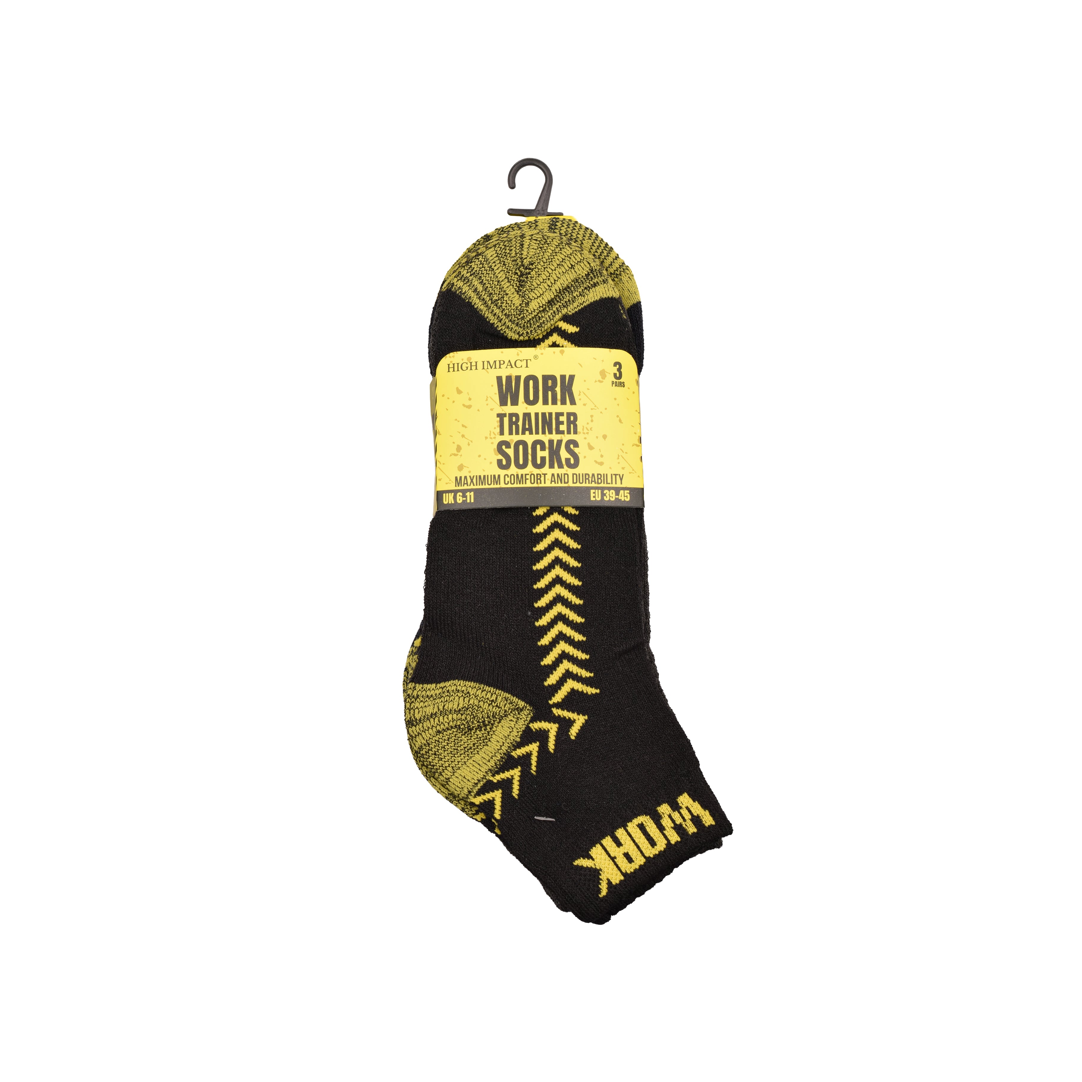 Men's Premium Cushioned Work Trainer Socks | Breathable Cotton Multipack 3, 6, 9 & 12 Pairs | UK