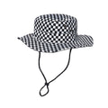 UPF 50+ check boonie sun hat adjustable cotton outdoor hiking UK Hopoye